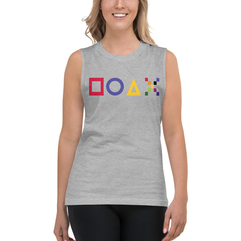 Teesafrique Sustainable Gaming Graphic  Muscle Shirt Tank top