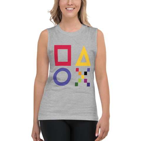 Teesafrique Sustainable Gaming Graphic  Muscle Shirt Tank top