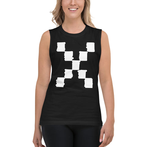 Teesafrique Sustainable Brushstroke Graphic Muscle Shirt Tank