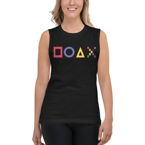 Teesafrique Sustainable Gaming Graphic  Muscle Shirt Tank top