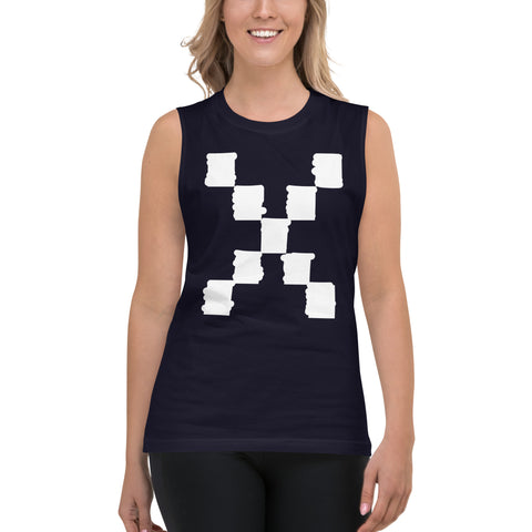 Teesafrique Sustainable Brushstroke Graphic Muscle Shirt Tank