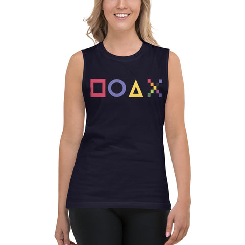 Teesafrique Sustainable Gaming Graphic  Muscle Shirt Tank top