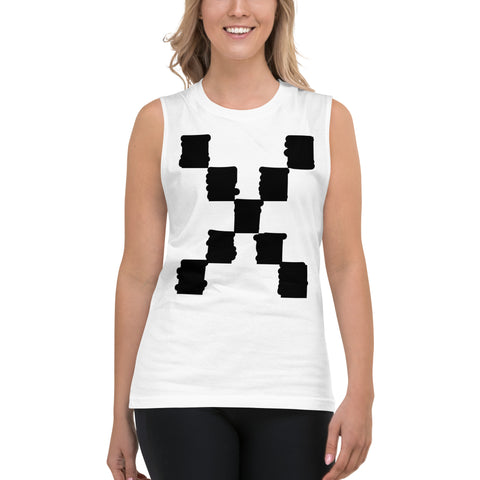 Teesafrique Sustainable Brushstroke Graphic Muscle Shirt Tank