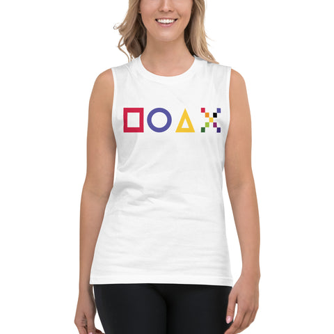 Teesafrique Sustainable Gaming Graphic  Muscle Shirt Tank top