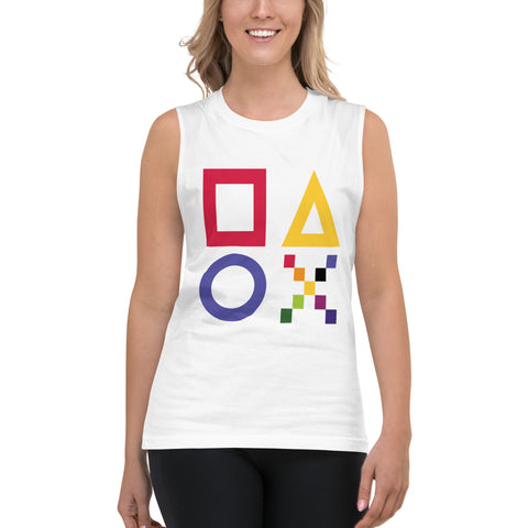 Teesafrique Sustainable Gaming Graphic  Muscle Shirt Tank top
