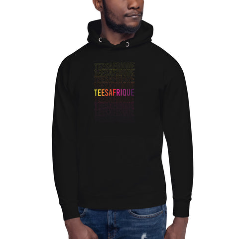 Teesafrique Graphic Rainbow Print Men's Hoodie