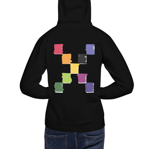 Teesafrique Sustainable Brushstroke Unisex Graphic Print Hoodie
