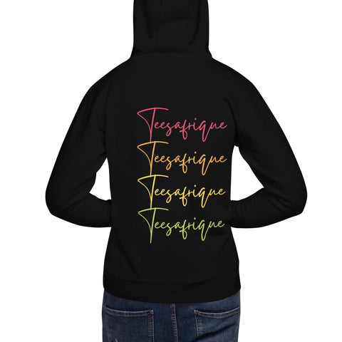 Teesafrique Sustainable Script Unisex Graphic Print Hoodie