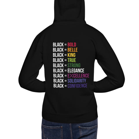 Teesafrique Sustainable Black Is Statement Unisex Hoodie