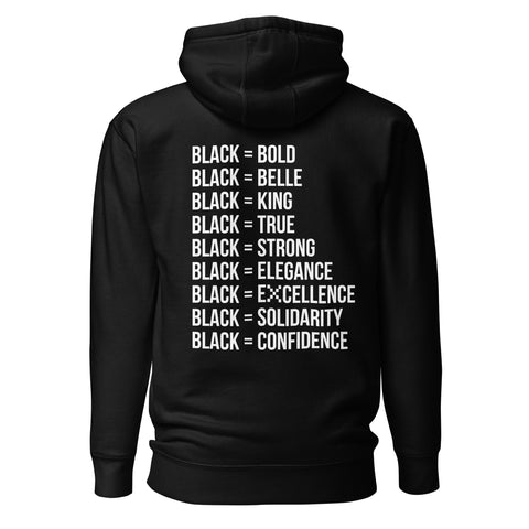 Teesafrique Sustainable Black Is Statement Unisex Hoodie