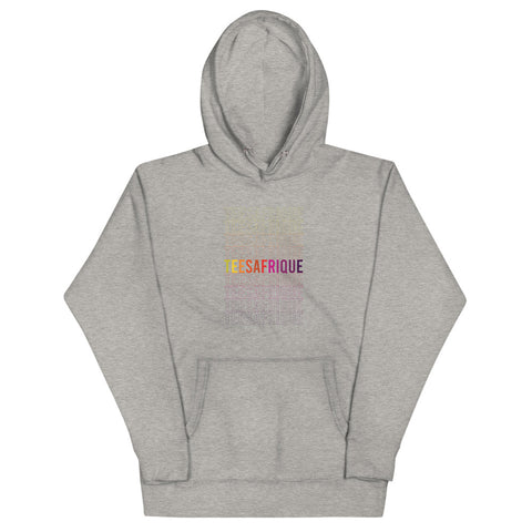Teesafrique Rainbow Graphic Print hoodie with kangooroo pockets