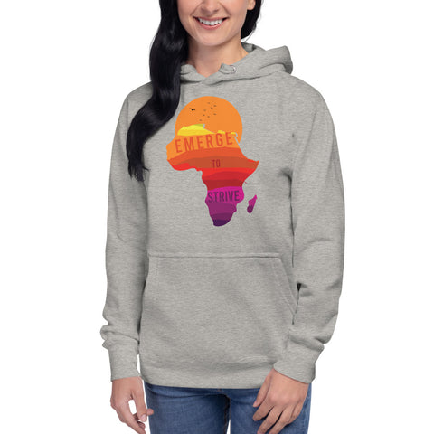 Teesafrique Strive To Emerge Print Women's Hoodie