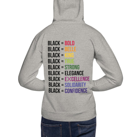 Teesafrique Sustainable Black Is Statement Unisex Hoodie