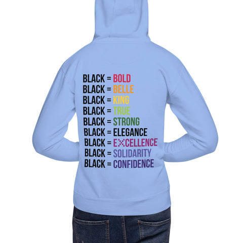 Teesafrique Sustainable Black Is Statement Unisex Hoodie