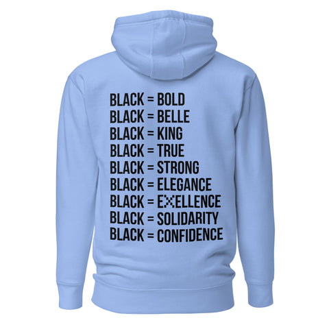 Teesafrique Sustainable Black Is Statement Unisex Hoodie