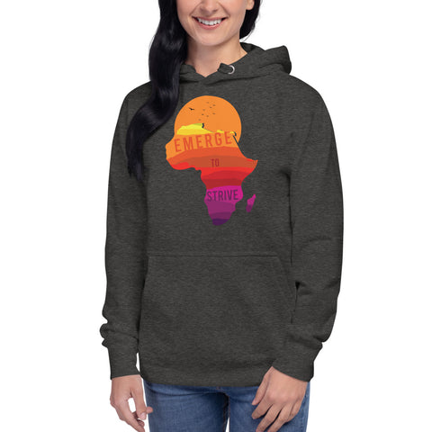 Teesafrique Strive To Emerge Print Women's Hoodie