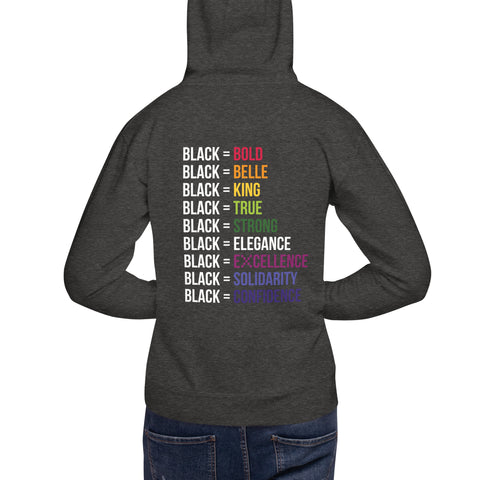 Teesafrique Sustainable Black Is Statement Unisex Hoodie