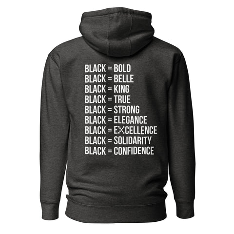 Teesafrique Sustainable Black Is Statement Unisex Hoodie