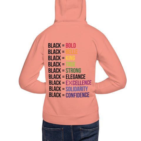 Teesafrique Sustainable Black Is Statement Unisex Hoodie
