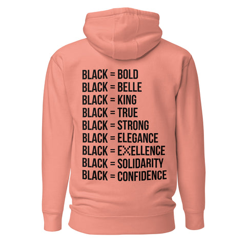 Teesafrique Sustainable Black Is Statement Unisex Hoodie