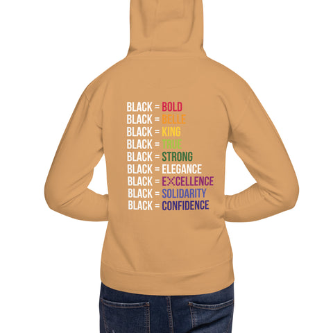 Teesafrique Sustainable Black Is Statement Unisex Hoodie