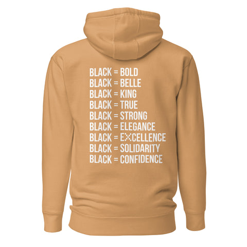 Teesafrique Sustainable Black Is Statement Unisex Hoodie