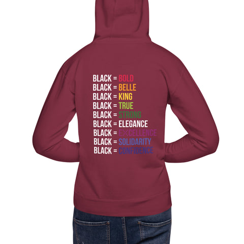 Teesafrique Sustainable Black Is Statement Unisex Hoodie