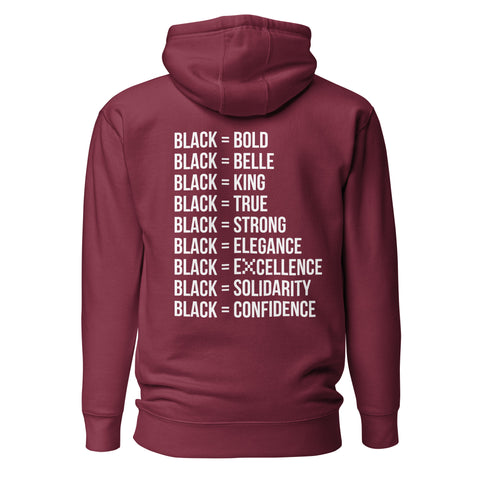 Teesafrique Sustainable Black Is Statement Unisex Hoodie