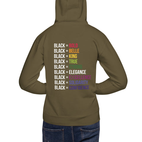 Teesafrique Sustainable Black Is Statement Unisex Hoodie