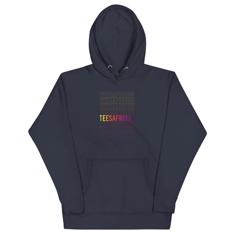 Teesafrique Rainbow Graphic Print hoodie with kangooroo pockets