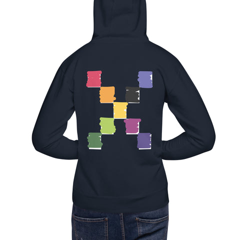 Teesafrique Sustainable Brushstroke Unisex Graphic Print Hoodie