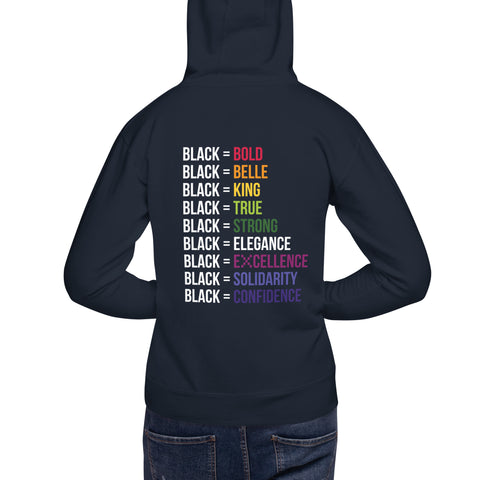 Teesafrique Sustainable Black Is Statement Unisex Hoodie