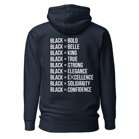 Teesafrique Sustainable Black Is Statement Unisex Hoodie