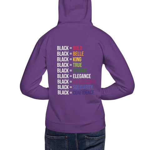 Teesafrique Sustainable Black Is Statement Unisex Hoodie