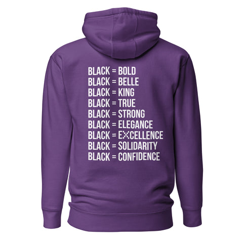 Teesafrique Sustainable Black Is Statement Unisex Hoodie