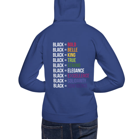 Teesafrique Sustainable Black Is Statement Unisex Hoodie