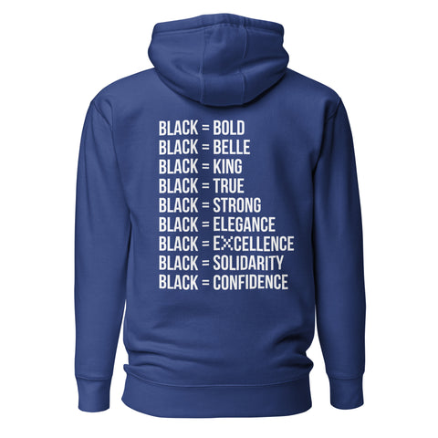 Teesafrique Sustainable Black Is Statement Unisex Hoodie