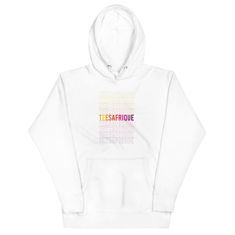 Teesafrique Rainbow Graphic Print hoodie with kangooroo pockets