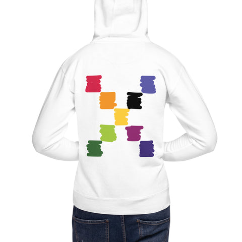 Teesafrique Sustainable Brushstroke Unisex Graphic Print Hoodie