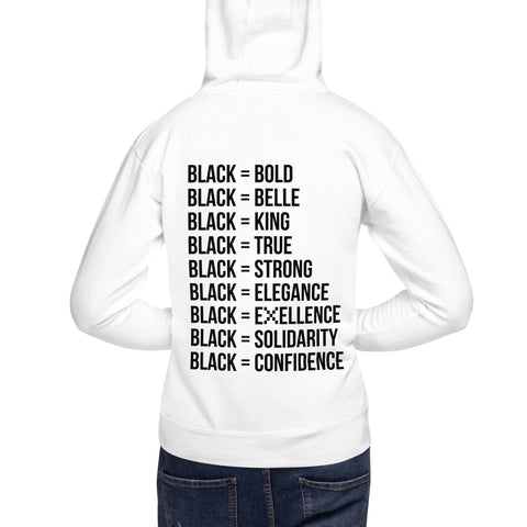 Teesafrique Sustainable Black Is Statement Unisex Hoodie
