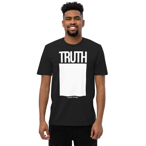 Teesafrique Sustainable Truth Outside the box Statement Unisex recycled t-shirt