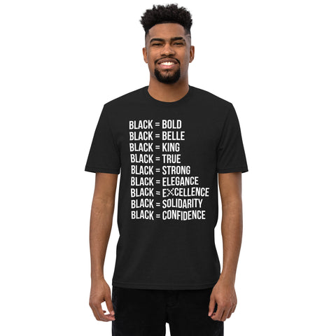 Teesafrique Sustainable  Black is Statement piece Unisex recycled t-shirt