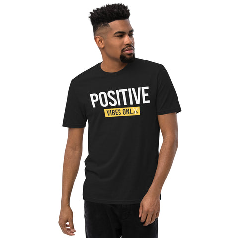 Teesafrique Sustainable Positive Vibes Only Statement Unisex recycled t-shirt