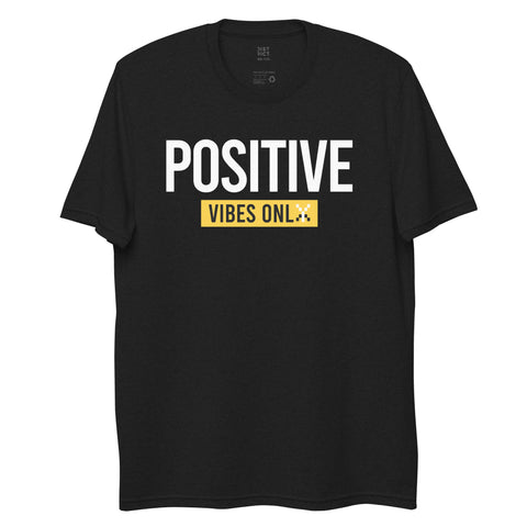Teesafrique Sustainable Positive Vibes Only Statement Unisex recycled t-shirt