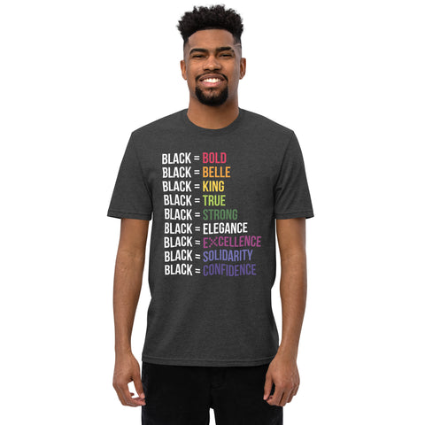 Teesafrique Sustainable  Black is Statement piece Unisex recycled t-shirt