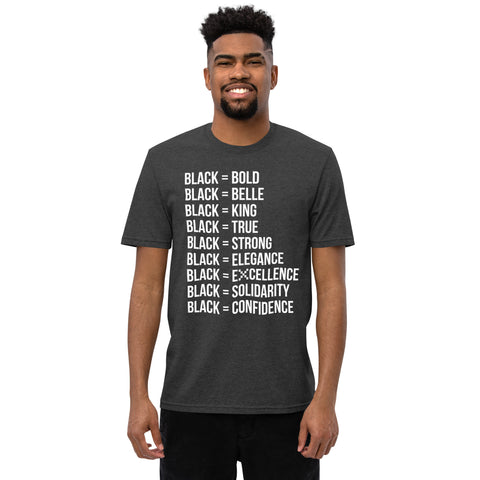 Teesafrique Sustainable  Black is Statement piece Unisex recycled t-shirt