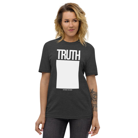Teesafrique Sustainable Truth Outside the box Statement Unisex recycled t-shirt
