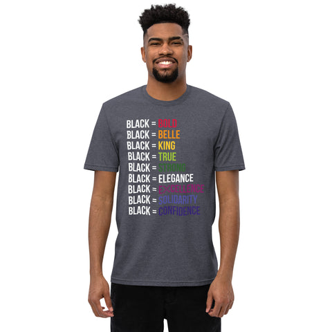 Teesafrique Sustainable  Black is Statement piece Unisex recycled t-shirt