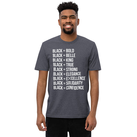 Teesafrique Sustainable  Black is Statement piece Unisex recycled t-shirt