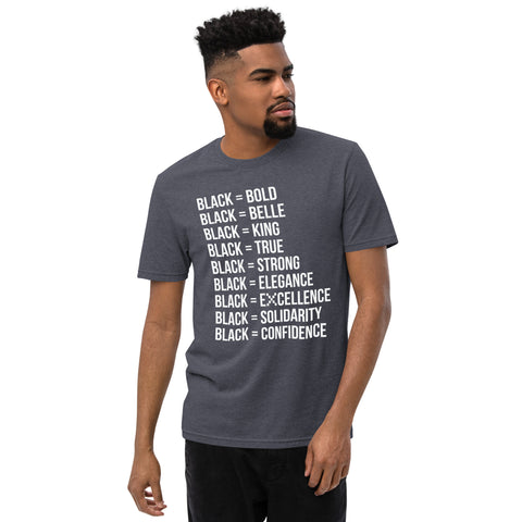 Teesafrique Sustainable  Black is Statement piece Unisex recycled t-shirt